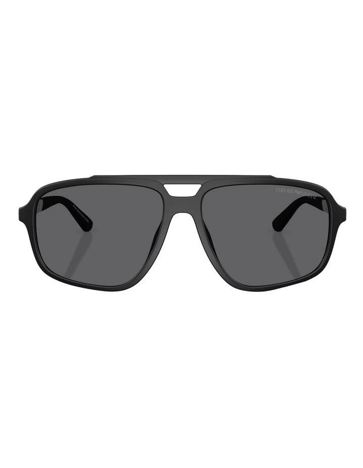 Injected Polarised Sunglasses in Black image 2