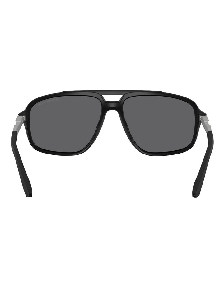 Injected Polarised Sunglasses in Black image 4