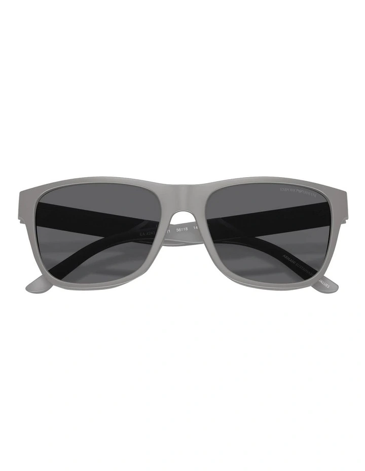 Injected Polarised Sunglasses in Grey image 5