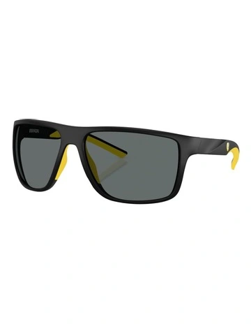 Injected Polarised Sunglasses in Black