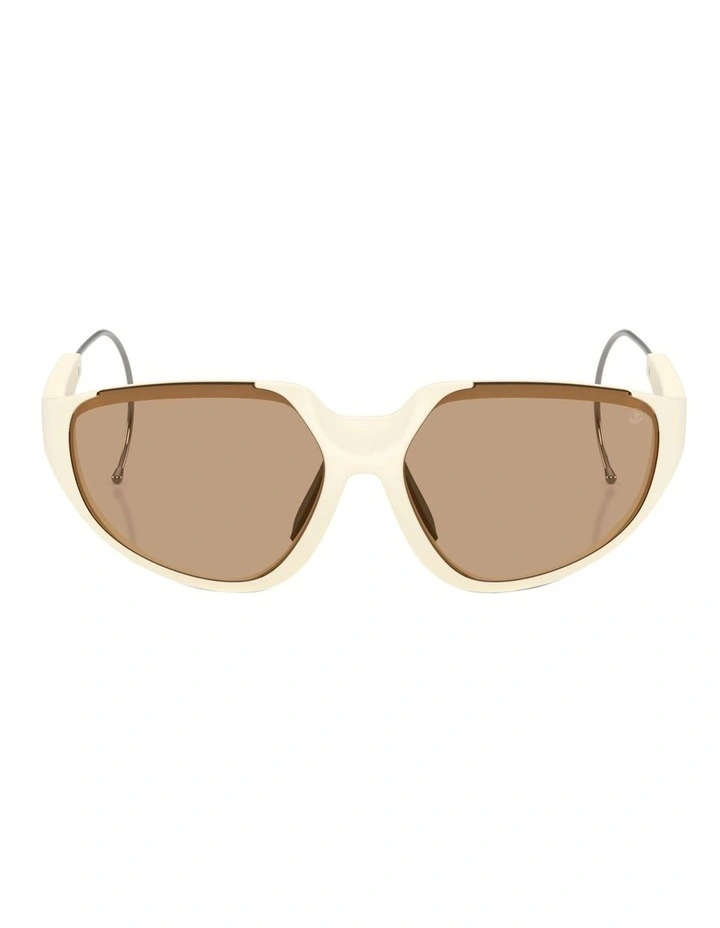 Laszer Injected Sunglasses in White image 2