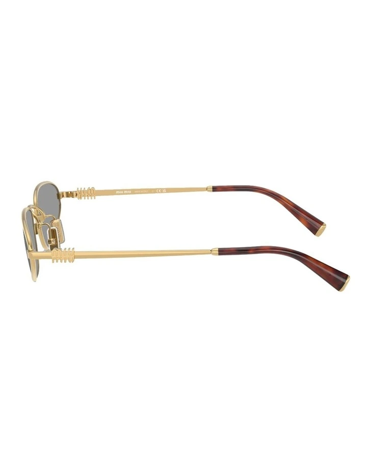 Metal Sunglasses in Gold image 3