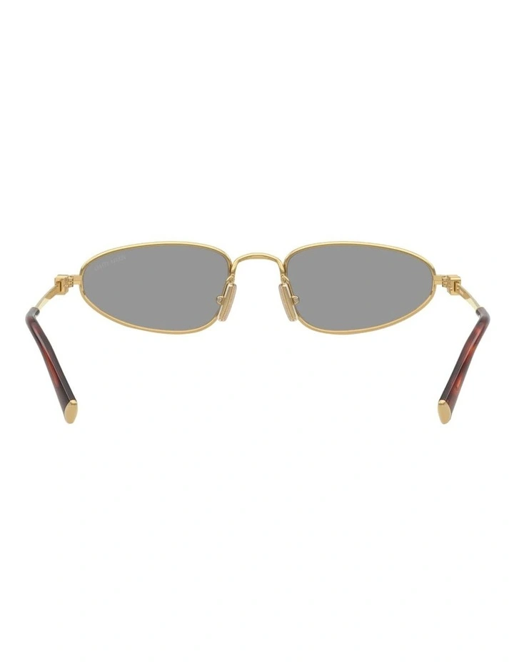Metal Sunglasses in Gold image 4