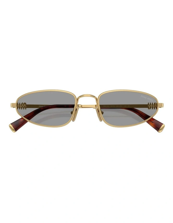 Metal Sunglasses in Gold image 5