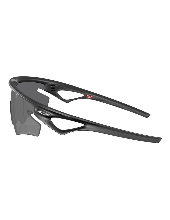 Sphaera Slash O_Matter Polarised Sunglasses in Black image 3