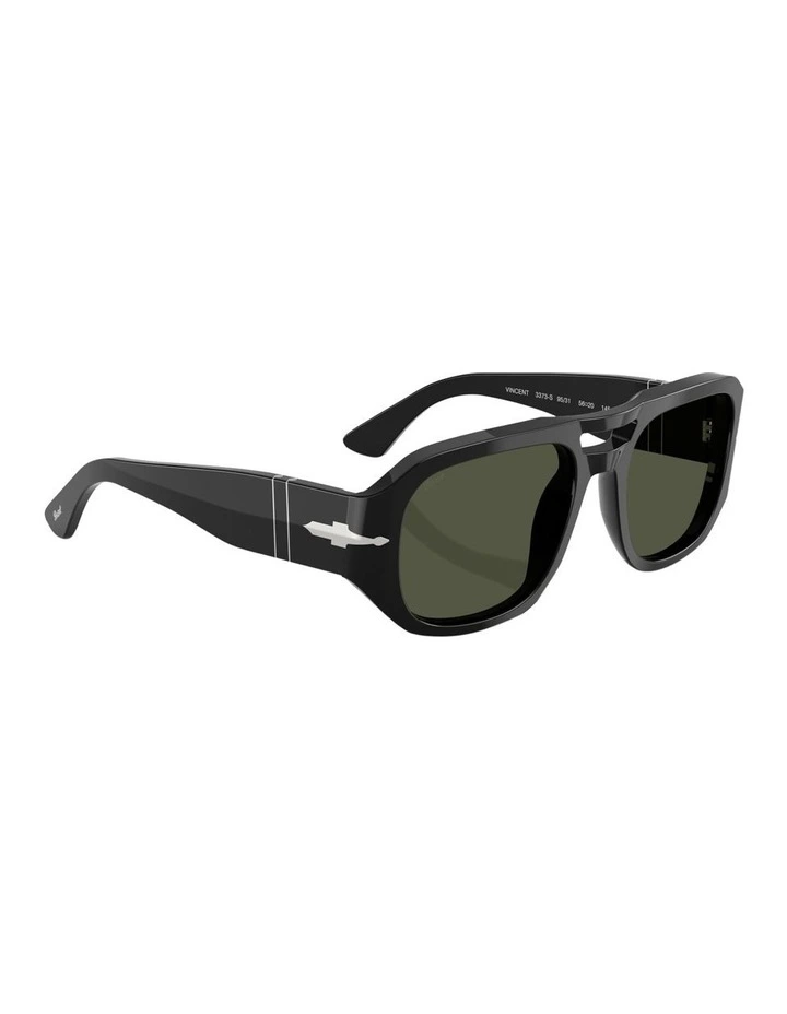 Vincent Acetate PO3373S Sunglasses in Black image 6