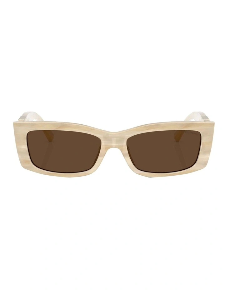 Acetate Sunglasses in Beige image 2