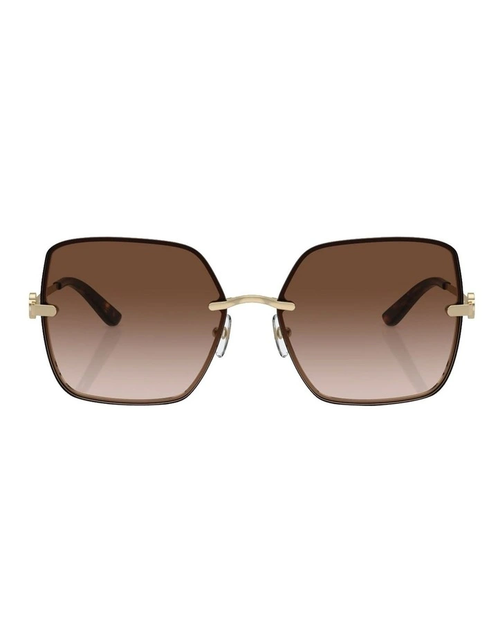 Metal Sunglasses in Gold image 2