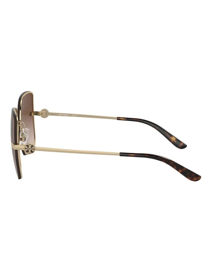 Metal Sunglasses in Gold image 3