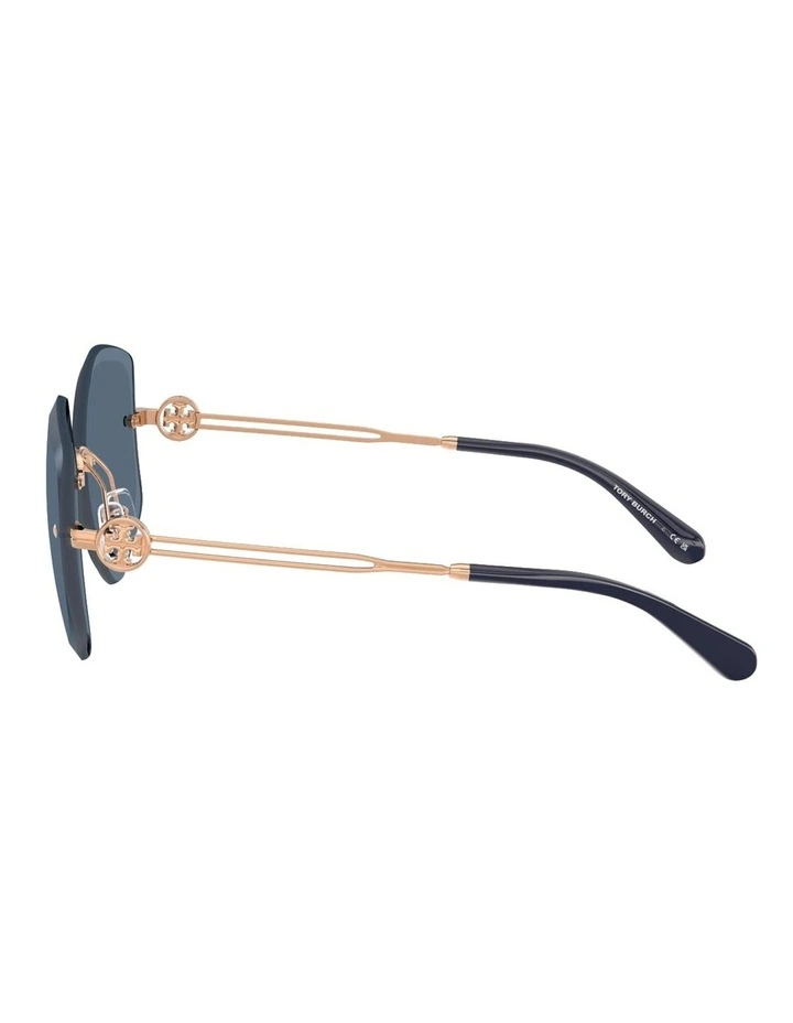 Metal Sunglasses in Gold image 3