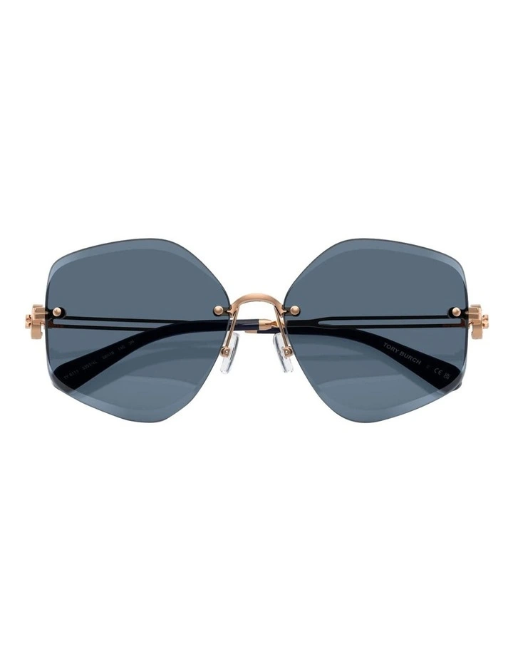 Metal Sunglasses in Gold image 5