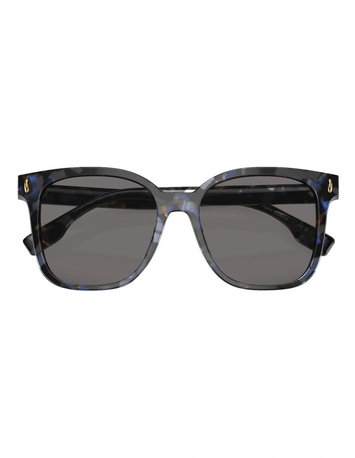 Acetate Polarised Sunglasses in Blue image 5