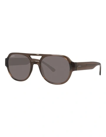 Injected Polarised Sunglasses in Brown
