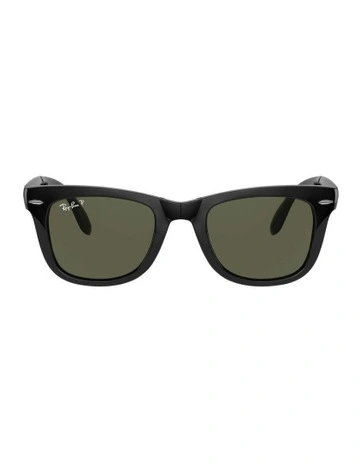 Wayfarer Folding Black RB4105 Polarised Sunglasses
