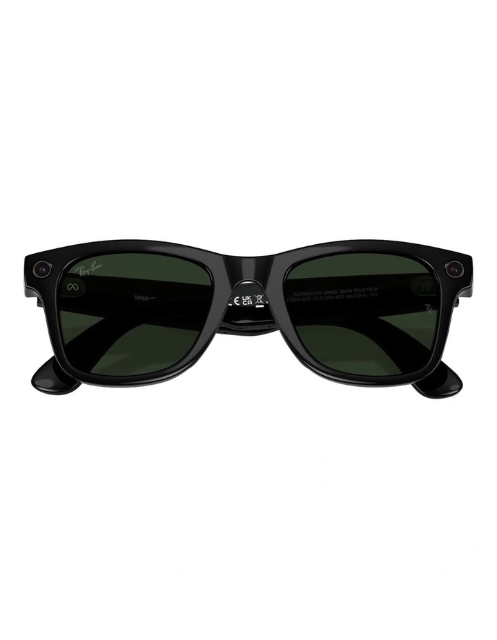 Ray-Ban Ray-Ban | Meta Wayfarer Injected Sunglasses in Black image 7