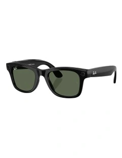 Ray-Ban Ray-Ban | Meta Wayfarer Injected Sunglasses in Black
