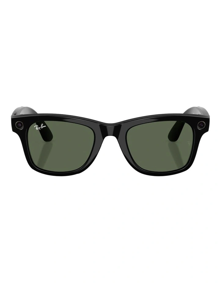 Ray-Ban Ray-Ban | Meta Wayfarer Injected Sunglasses in Black image 2