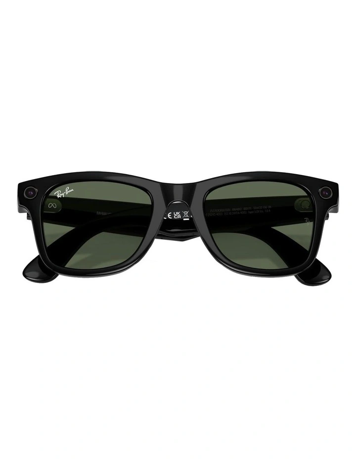 Ray-Ban Ray-Ban | Meta Wayfarer Injected Sunglasses in Black image 4