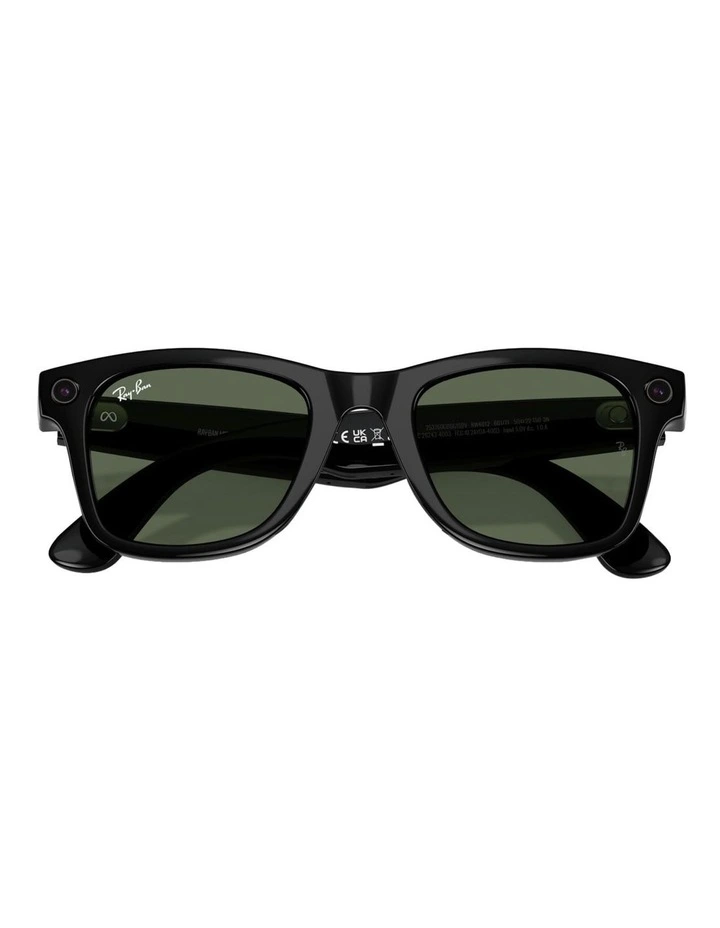 Ray-Ban Ray-Ban | Meta Wayfarer Injected Sunglasses in Black image 5