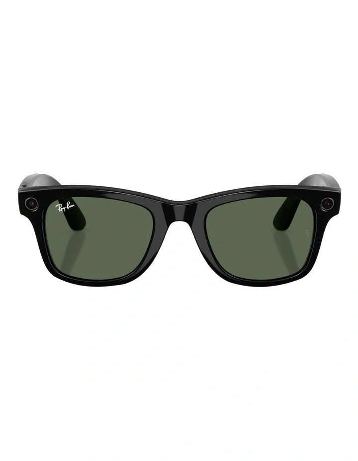 Ray-Ban Ray-Ban | Meta Wayfarer Injected Sunglasses in Black image 2