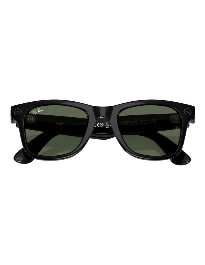 Ray-Ban Ray-Ban | Meta Wayfarer Injected Sunglasses in Black image 5