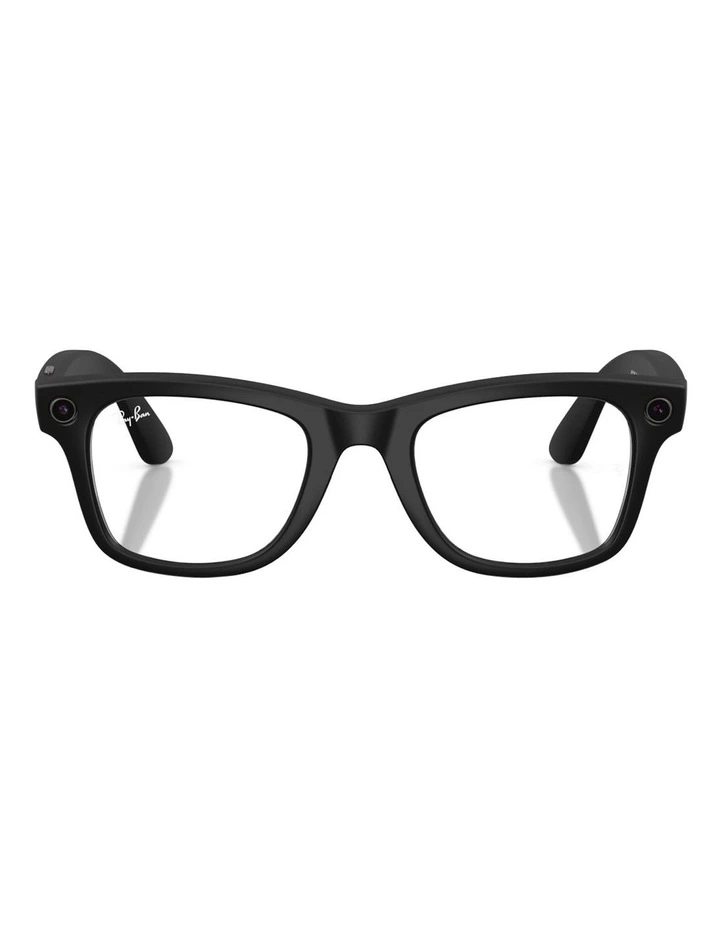 Meta Wayfarer Injected Sunglasses in Black image 2