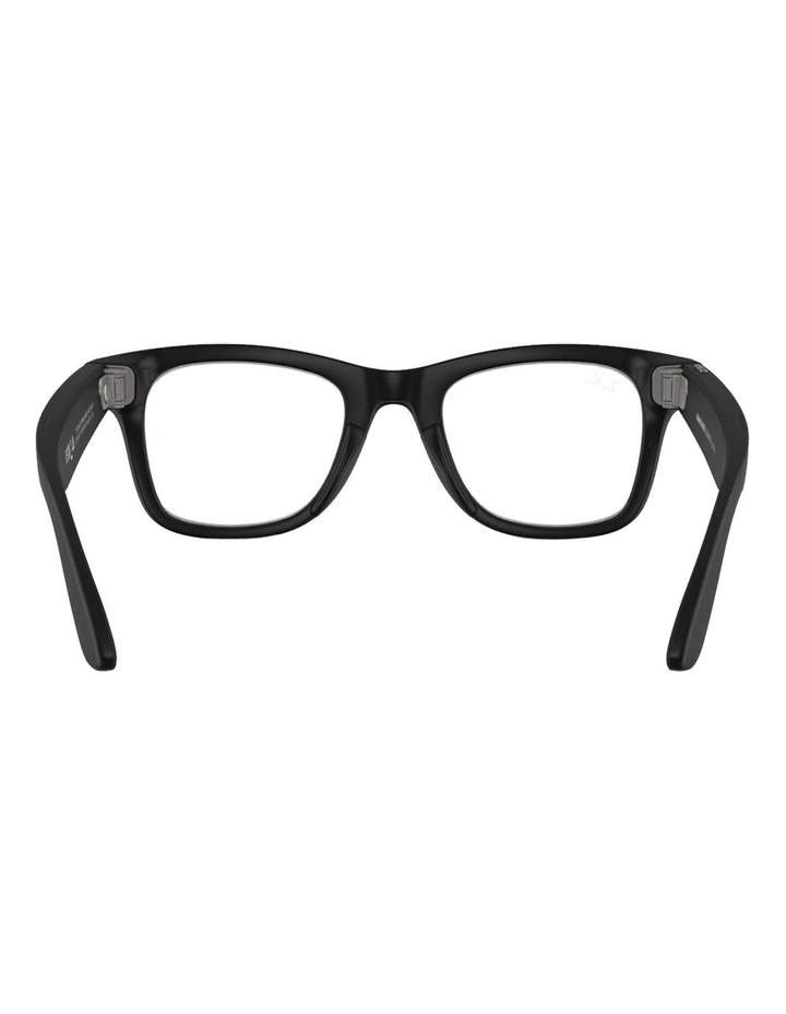 Meta Wayfarer Injected Sunglasses in Black image 4