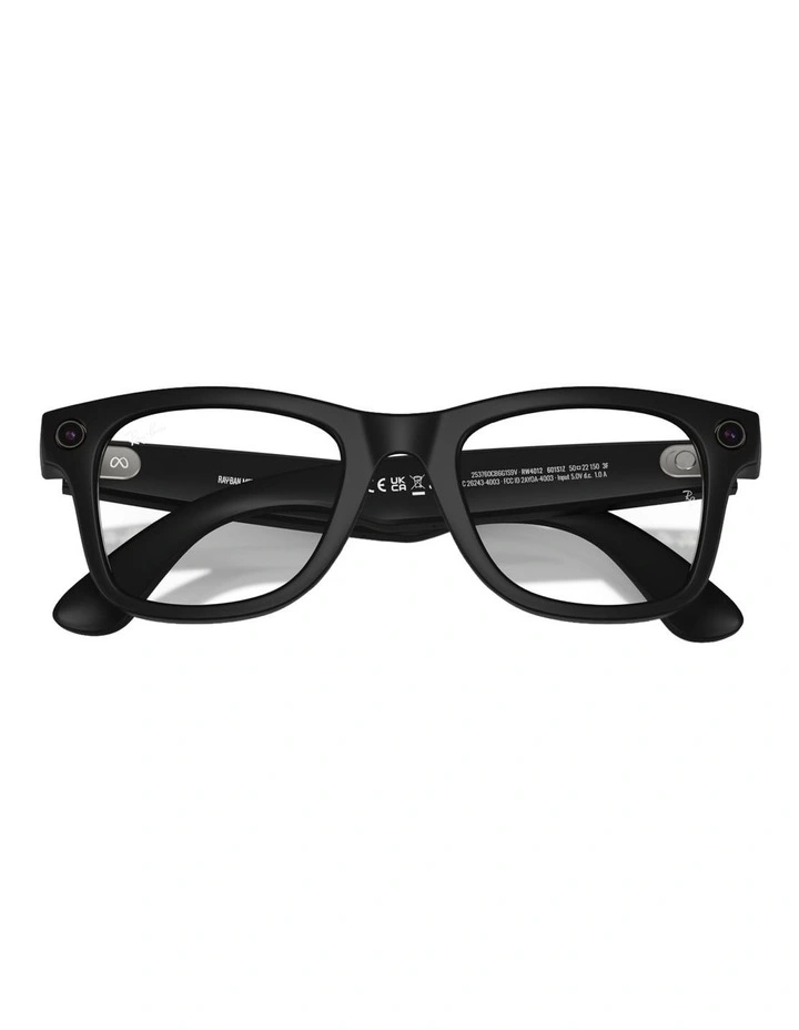 Ray-Ban Ray-Ban | Meta Wayfarer Injected Sunglasses in Black image 5