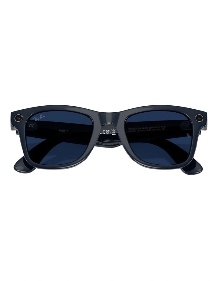 Ray-Ban Ray-Ban | Meta Wayfarer Injected Sunglasses in Blue image 7