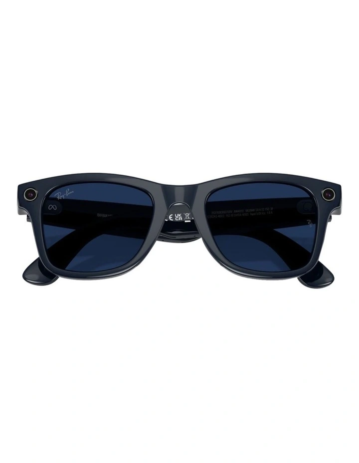 Ray-Ban Ray-Ban | Meta Wayfarer Injected Sunglasses in Blue image 7