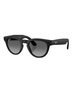 Ray-Ban Ray-Ban | Meta Headliner Injected Polarised Sunglasses in Black