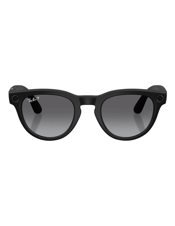 Ray-Ban Ray-Ban | Meta Headliner Injected Polarised Sunglasses in Black image 2