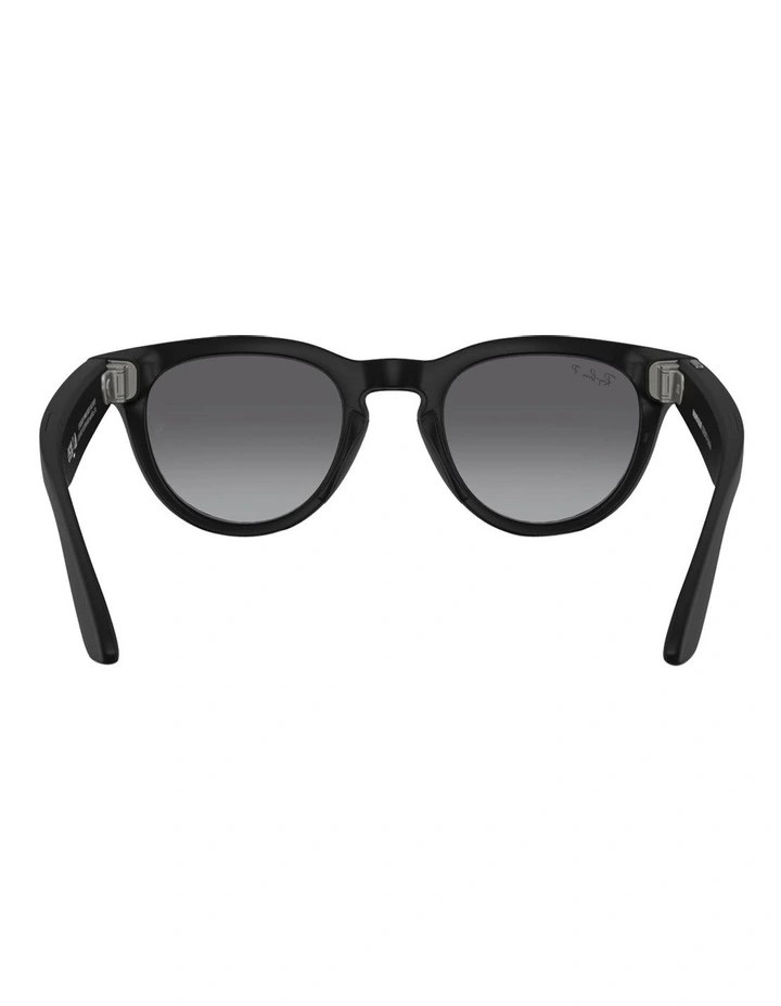 Ray-Ban Ray-Ban | Meta Headliner Injected Polarised Sunglasses in Black image 4
