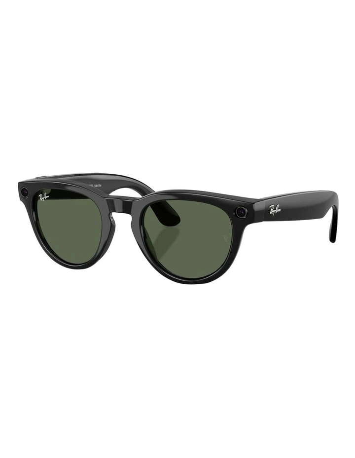 Ray-Ban Ray-Ban | Meta Low Bridge Fit Headliner Injected Sunglasses in Black image 1
