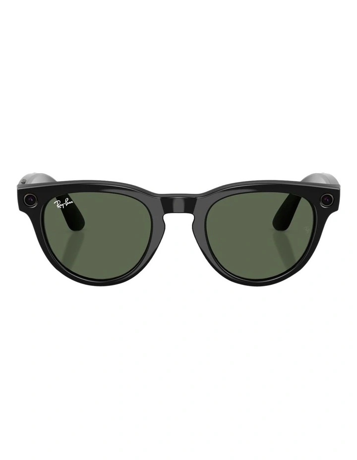Ray-Ban Ray-Ban | Meta Low Bridge Fit Headliner Injected Sunglasses in Black image 2