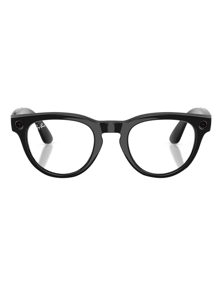 Ray-Ban Ray-Ban | Meta Low Bridge Fit Headliner Injected Sunglasses in Black image 2