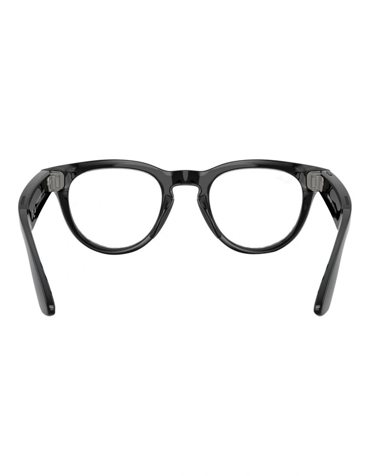 Ray-Ban Ray-Ban | Meta Low Bridge Fit Headliner Injected Sunglasses in Black image 4