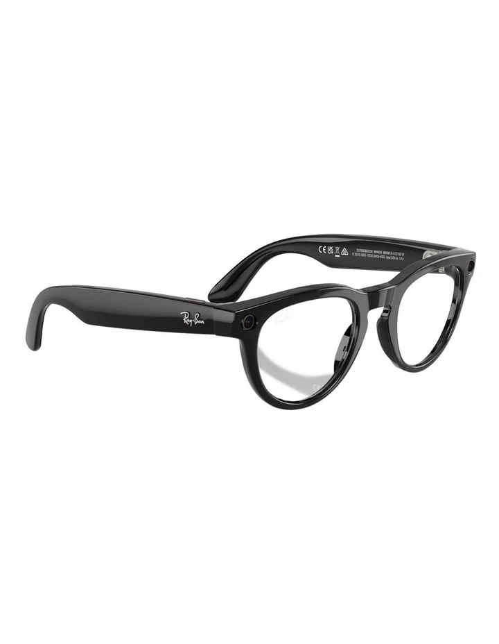 Ray-Ban Ray-Ban | Meta Low Bridge Fit Headliner Injected Sunglasses in Black image 6