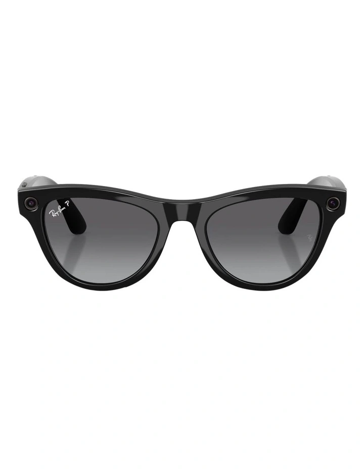Ray-Ban Ray-Ban | Meta Skyler Injected Polarised Sunglasses in Black image 2