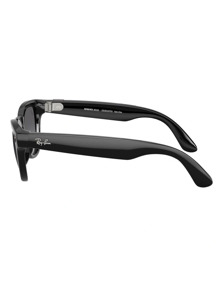 Ray-Ban Ray-Ban | Meta Skyler Injected Polarised Sunglasses in Black image 3