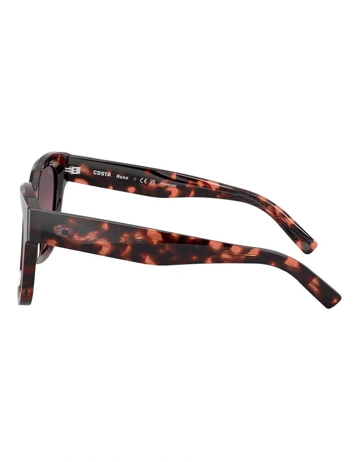 Nusa Acetate Polarised Sunglasses in Tortoise image 3