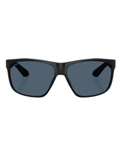 Trades Injected Polarised Sunglasses in Black