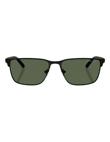 Hampere Metal Polarised Sunglasses in Black