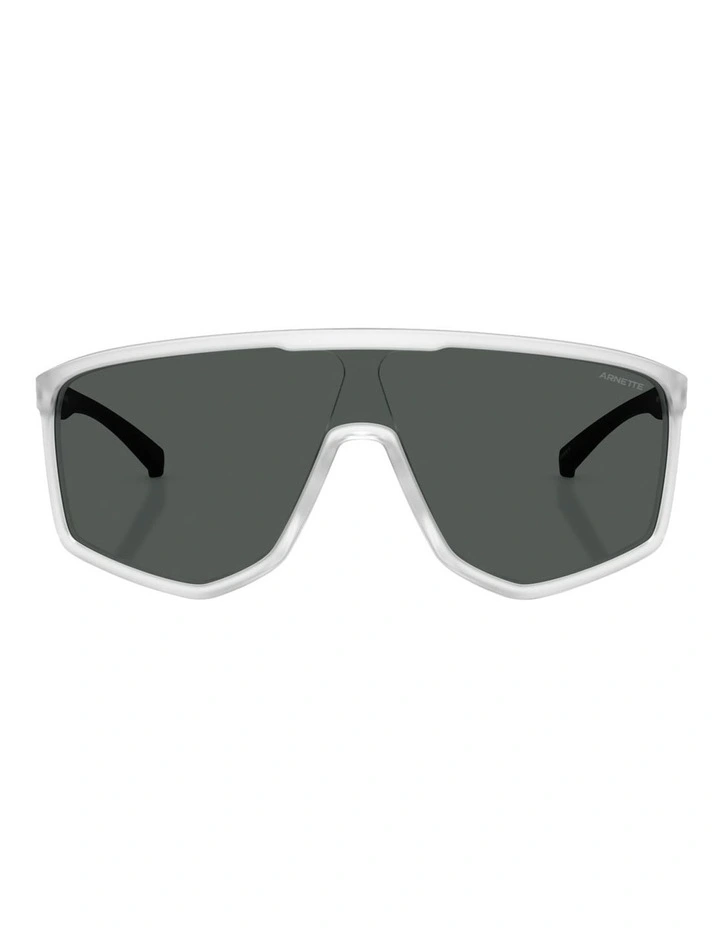 Stripe-M Injected Sunglasses in Clear image 2