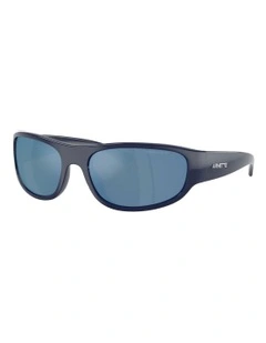 Gondo Injected Polarised Sunglasses in Blue