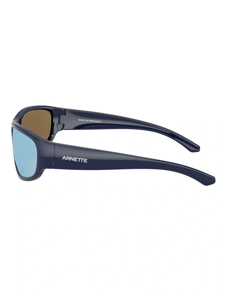 Gondo Injected Polarised Sunglasses in Blue image 3