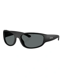 Gondo Injected Polarised Sunglasses in Black