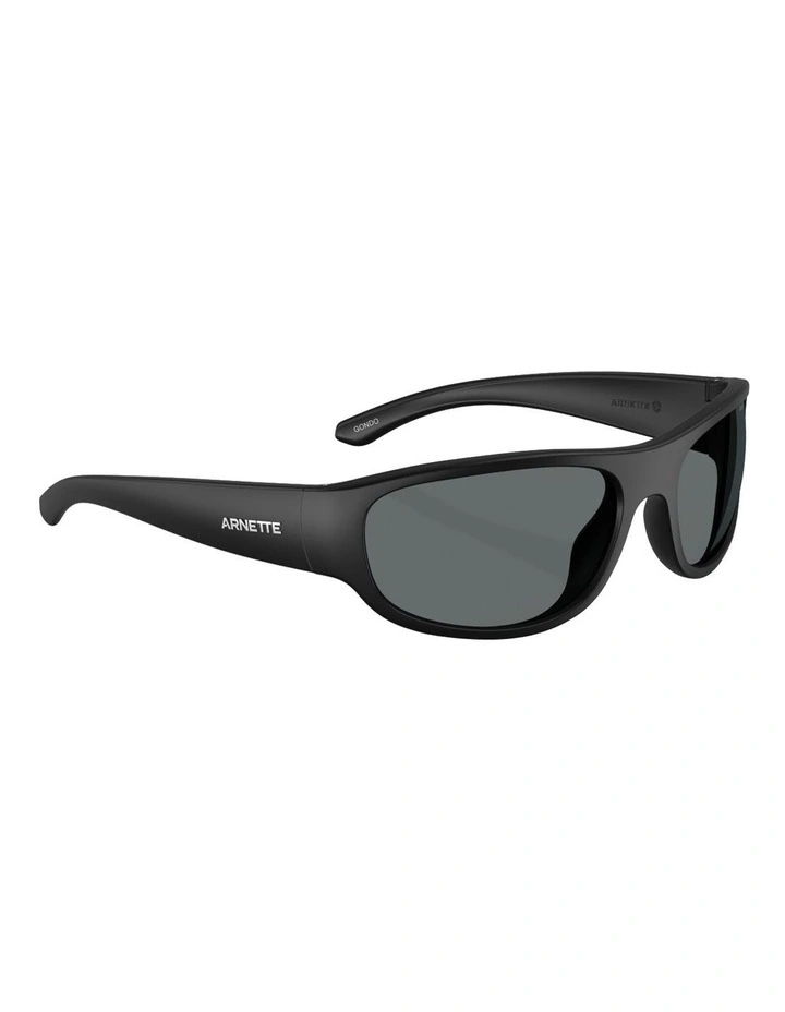 Gondo Injected Polarised Sunglasses in Black image 5