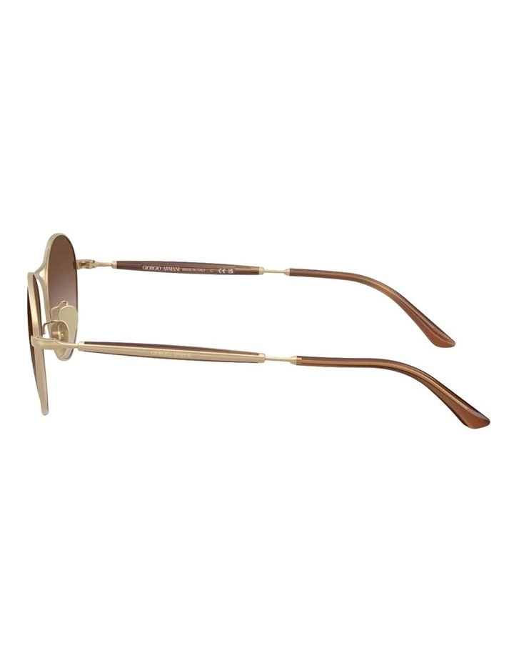 Steel Sunglasses in Gold image 3