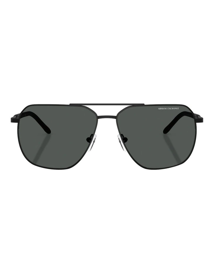 Metal Sunglasses in Black image 2